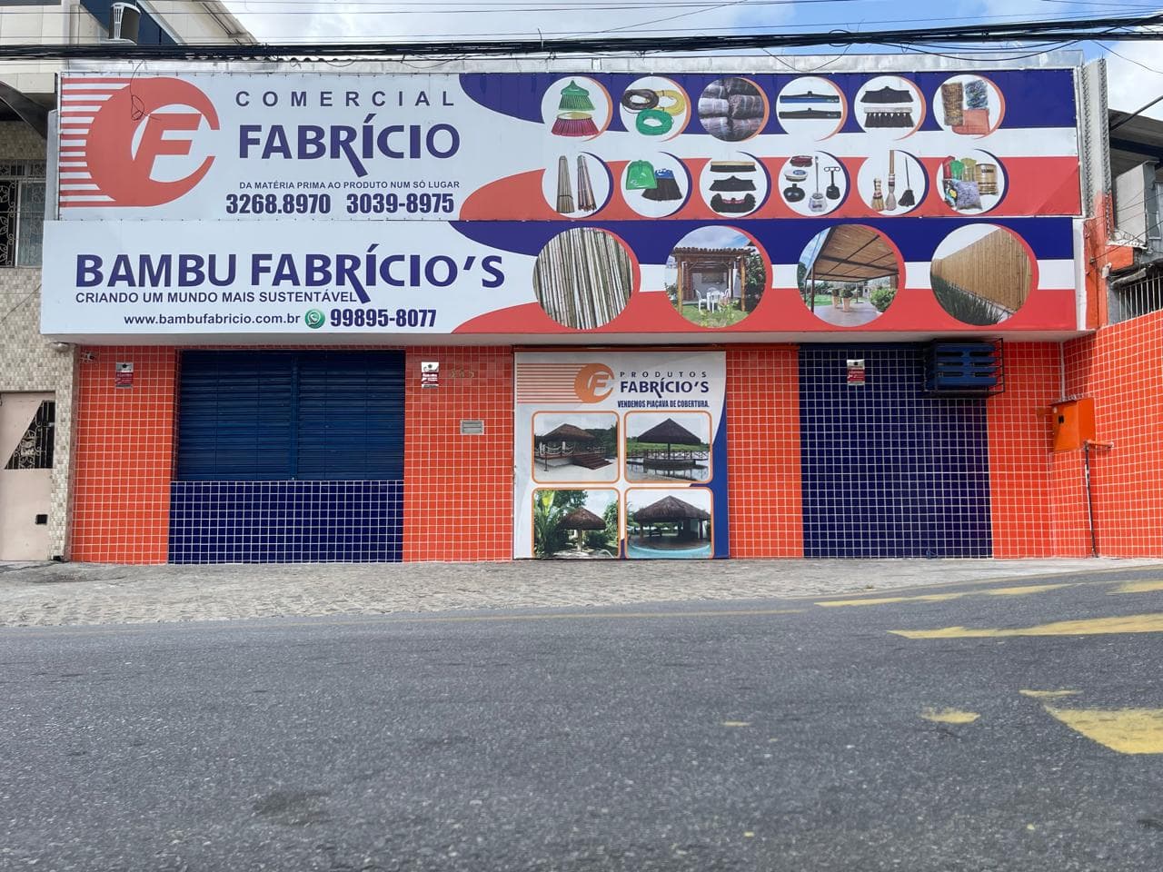 Fachada da loja Bambu Fabrício